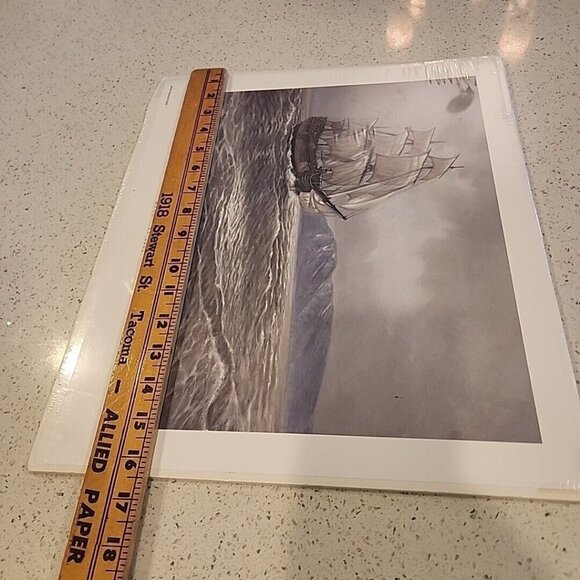 Vintage Print 346/500 Signed James Havens Captain Cook Inlet 13.5x16" Nautical - Picture 7 of 9